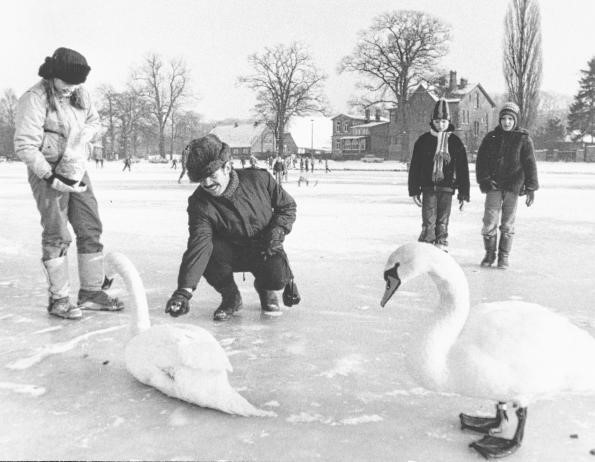 Eisspaziergang auf dem Schweriner See